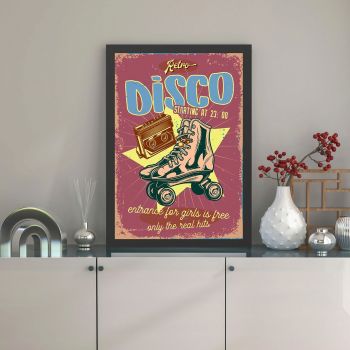 Tablou decorativ, Disco (40 x 55), MDF , Polistiren, Multicolor