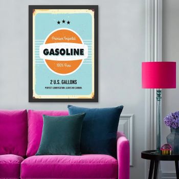 Tablou decorativ, Gasoline (55 x 75), MDF , Polistiren, Multicolor