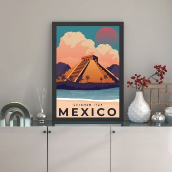 Tablou decorativ, Mexico 2 (35 x 45), MDF , Polistiren, Multicolor