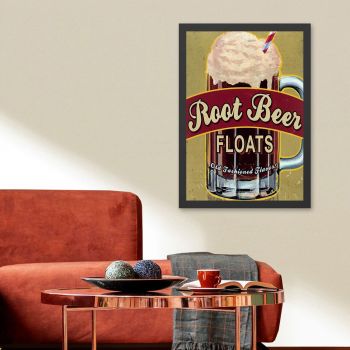 Tablou decorativ, Root Beer (55 x 75), MDF , Polistiren, Multicolor