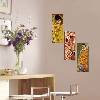Set 3 tablouri decorative, XTP134, MDF, Lemn, Multicolor