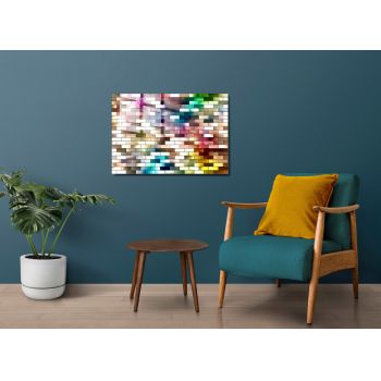 Tablou decorativ, 1230, Sticla temperata, 30 x 45 cm, Multicolor ieftin