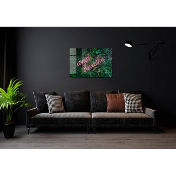 Tablou decorativ, 1333, Sticla temperata, 30 x 45 cm, Multicolor ieftin