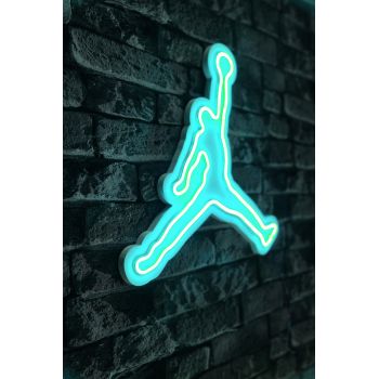 Decoratiune luminoasa LED, Basketball, Benzi flexibile de neon, DC 12 V, Albastru