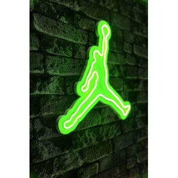 Decoratiune luminoasa LED, Basketball, Benzi flexibile de neon, DC 12 V, Verde