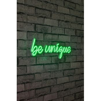 Decoratiune luminoasa LED, Be Unique, Benzi flexibile de neon, DC 12 V, Verde