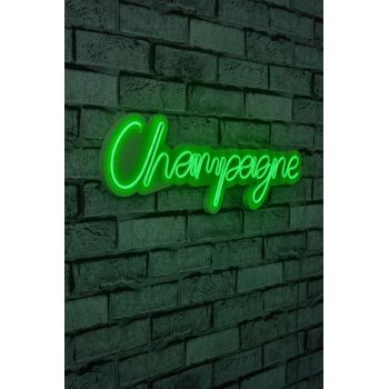 Decoratiune luminoasa LED, Champagne, Benzi flexibile de neon, DC 12 V, Verde