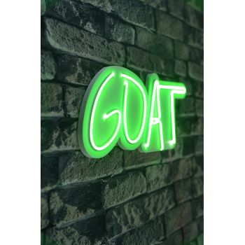 Decoratiune luminoasa LED, GOAT, Benzi flexibile de neon, DC 12 V, Verde