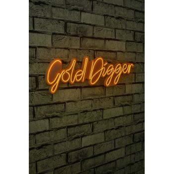 Decoratiune luminoasa LED, Gold Digger, Benzi flexibile de neon, DC 12 V, Galben
