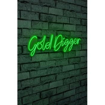 Decoratiune luminoasa LED, Gold Digger, Benzi flexibile de neon, DC 12 V, Verde