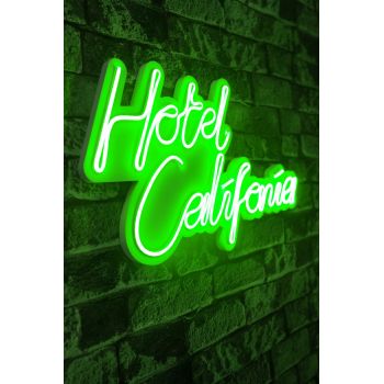 Decoratiune luminoasa LED, Hotel California, Benzi flexibile de neon, DC 12 V, Verde