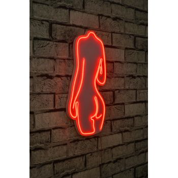 Decoratiune luminoasa LED, Sexy Woman, Benzi flexibile de neon, DC 12 V, Rosu