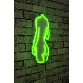 Decoratiune luminoasa LED, Sexy Woman, Benzi flexibile de neon, DC 12 V, Verde