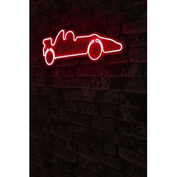 Decoratiune luminoasa LED, Formula 1 Race Car, Benzi flexibile de neon, DC 12 V, Rosu
