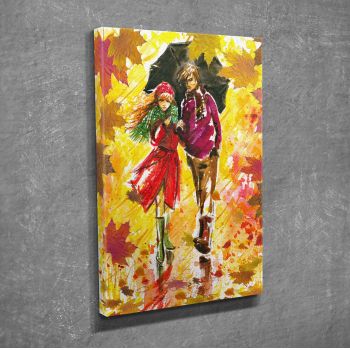 Tablou decorativ, DC096, Canvas, 30 x 40 cm, Multicolor