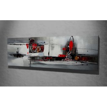 Tablou decorativ, PC090, Canvas, 30 x 80 cm, Multicolor