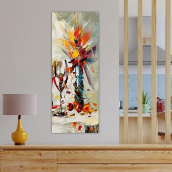 Tablou decorativ, DKY52163605_3080, Canvas, 30 x 80 cm, Multicolor