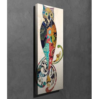 Tablou decorativ, PC178, Canvas, Lemn, Multicolor
