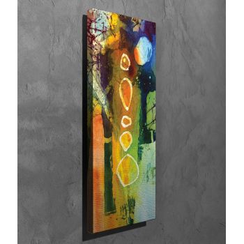 Tablou decorativ, PC240, Canvas, Lemn, Multicolor