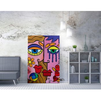 Tablou decorativ, WY211 (50 x 70), 50% bumbac / 50% poliester, Canvas imprimat, Multicolor