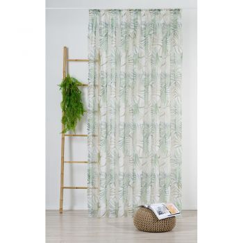 Perdea verde-bej 300x260 cm Palmas – Mendola Fabrics ieftina