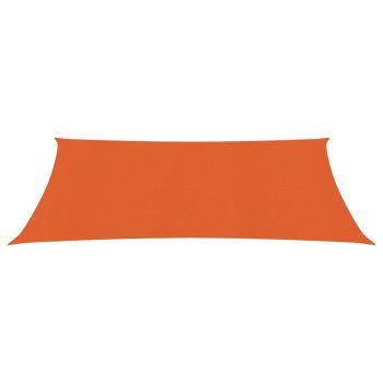 vidaXL Pânză parasolar, portocaliu, 2,5x3,5 m, HDPE, 160 g/m²