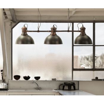 Lustra Industry, Mauro Ferretti, 120x30x30 cm, fier, negru