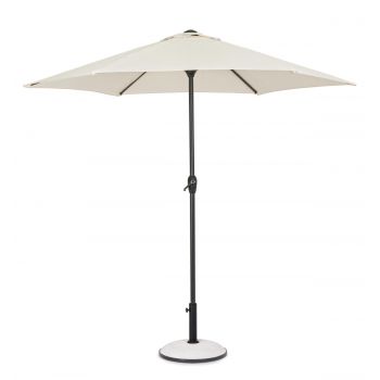 Umbrela pentru gradina / terasa, Kalife, Bizzotto, Ø 250 cm, stalp Ø 36 / 38 mm, aluminiu, ecru