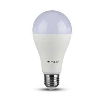 Bec LED 17W E27 A65 Termoplastic Alb Cald