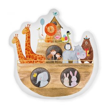 Pernă decorativă pentru copii Noah's Ark – Folkifreckles