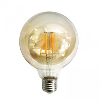 Bec LED Filament Amber E27/4W/480LM/2500K G95 SPIN Producator: SPIN