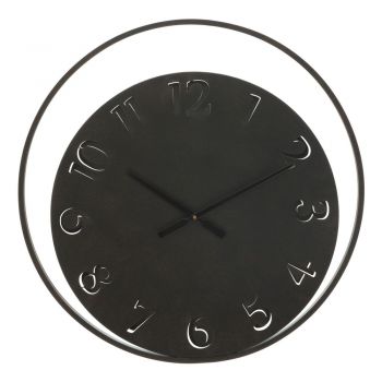 Ceas de perete Mauro Ferretti Circle, ⌀ 60 cm, negru