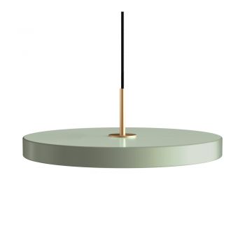 Lustră verde-deschis LED cu abajur din metal ø 43 cm Asteria – UMAGE ieftina