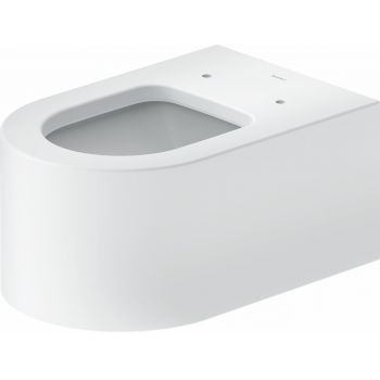 Vas wc suspendat Duravit Millio DuroCast interior ceramic alb cu HygieneGlaze alb mat satinat la reducere