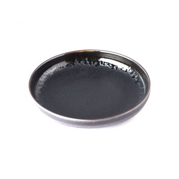 Farfurie din ceramică cu margine înaltă MIJ Matt, ø 22 cm, negru ieftin