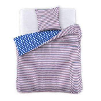 Lenjerie de pat albastră din microfibră pentru pat dublu 200x220 cm Marine – AmeliaHome ieftina