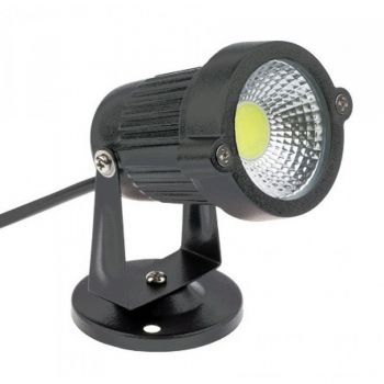 Spot LED de exterior, IP65, 5W, rotund, orientabil, spot LED de gradina, lumina calda