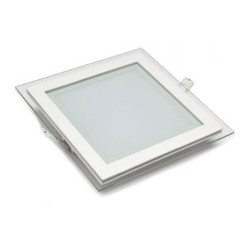 spot LED de sticla, Glass Square, spot LED 18W, IP21, lumina alb rece