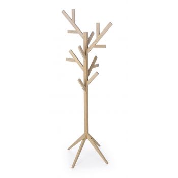 Cuier Daiki Tree, Bizzotto, 60x60x169 cm, lemn de stejar