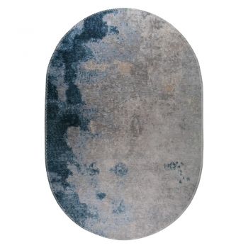 Covor albastru/gri lavabil 60x100 cm – Vitaus