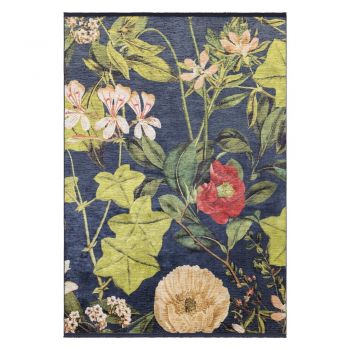 Covor albastru închis 160x230 cm Passiflora – Asiatic Carpets ieftin
