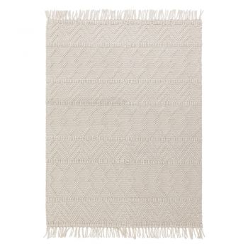 Covor crem din lână 160x230 cm Asra – Asiatic Carpets ieftin