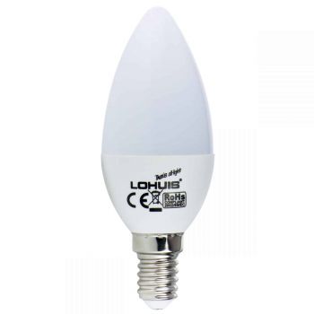 Bec LED Lohuis, lumanare, E14, 4 W, 400 lm, lumina rece 6500 K ieftin