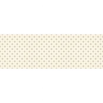 Faianta baie / bucatarie rectificata Kaila, alb-gri, lucios, model, 75 x 25 cm