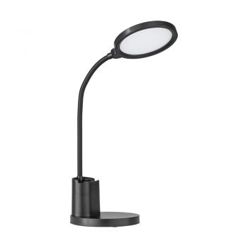 Lampa birou Rehamna, LED, plastic, negru, 55 x 15 cm