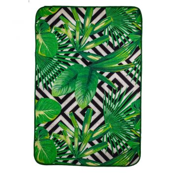 Covor modern Green exotic, poliester, verde, 60 x 90 cm ieftin
