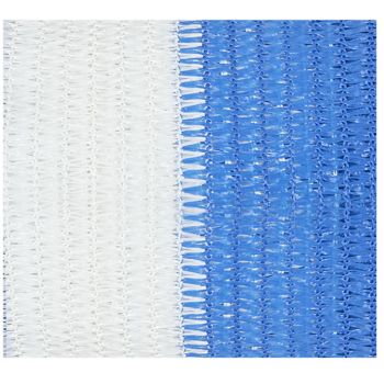 Plasa de umbrire 95 % Evotools Multi, tesatura polietilena, alb-albastru, 2 x 10 m ieftin