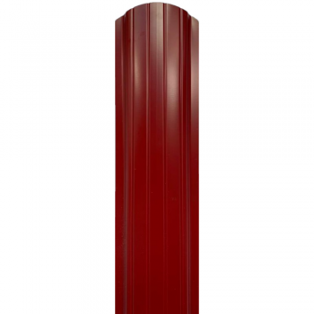 Sipca metalica gard, otel galvanizat, zincat, rosu, RAL 3011, lucios, 0.45 mm, 1750 x 101 mm