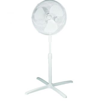 Ventilator cu picior Somogyi Home SF 40 BK/M, 40W, 3 trepte, alb, 124 cm
