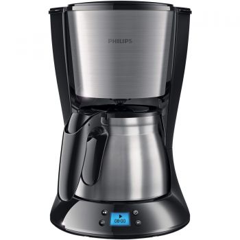 Cafetiera Philips Daily Collection HD7470/20, 1000 W, 1.2 l, Negru ieftina